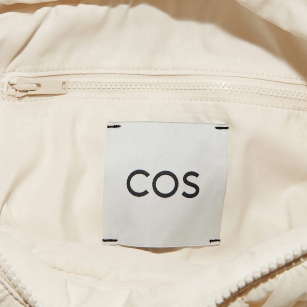 COS Quilted Oversized Crossbody Bag Off White NWT - Picture 5 of 11